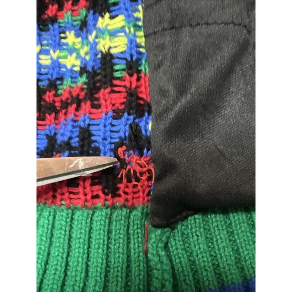 Blizzard Bay Men's Dinosaur Dino T Rex Ugly Christmas Sweater Lights Up Sz L - Picture 9 of 14